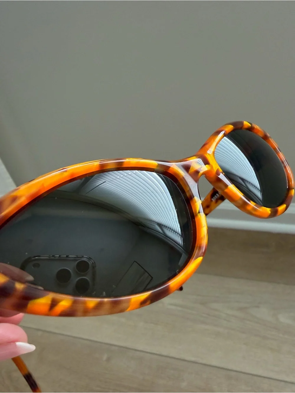 Vintage Alain Mikli Rare 1990's Tortoise 72 X 15 Cat Eye Sunglasses